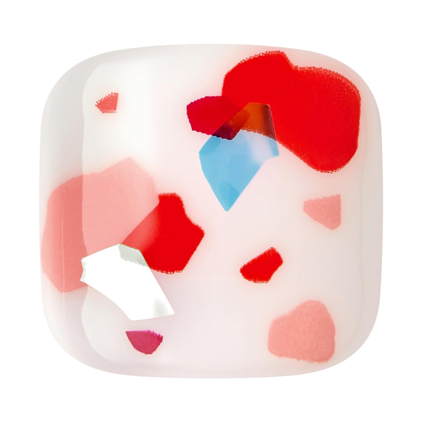 KISS Impress No Glue Pedi Press-On Toenails, Ruby, Red, White, Squoval Shape, Includes 24 Nails, Prep Pad, 1 Manicure Stick, 1 Mini File Beauty & Personal Care KISS