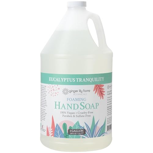 Ginger Lily Farms Botanicals All-Purpose Foaming Hand Soap Refill, 100% Vegan & Cruelty-Free, Eucalyptus Tranquility Scent, 1 Gallon (128 fl oz) Beauty & Personal Care Ginger Lily Farms