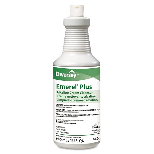 Diversey 94496138 Emerel Plus Cream Cleanser Odorless 32 oz Squeeze Bottle 12/Carton