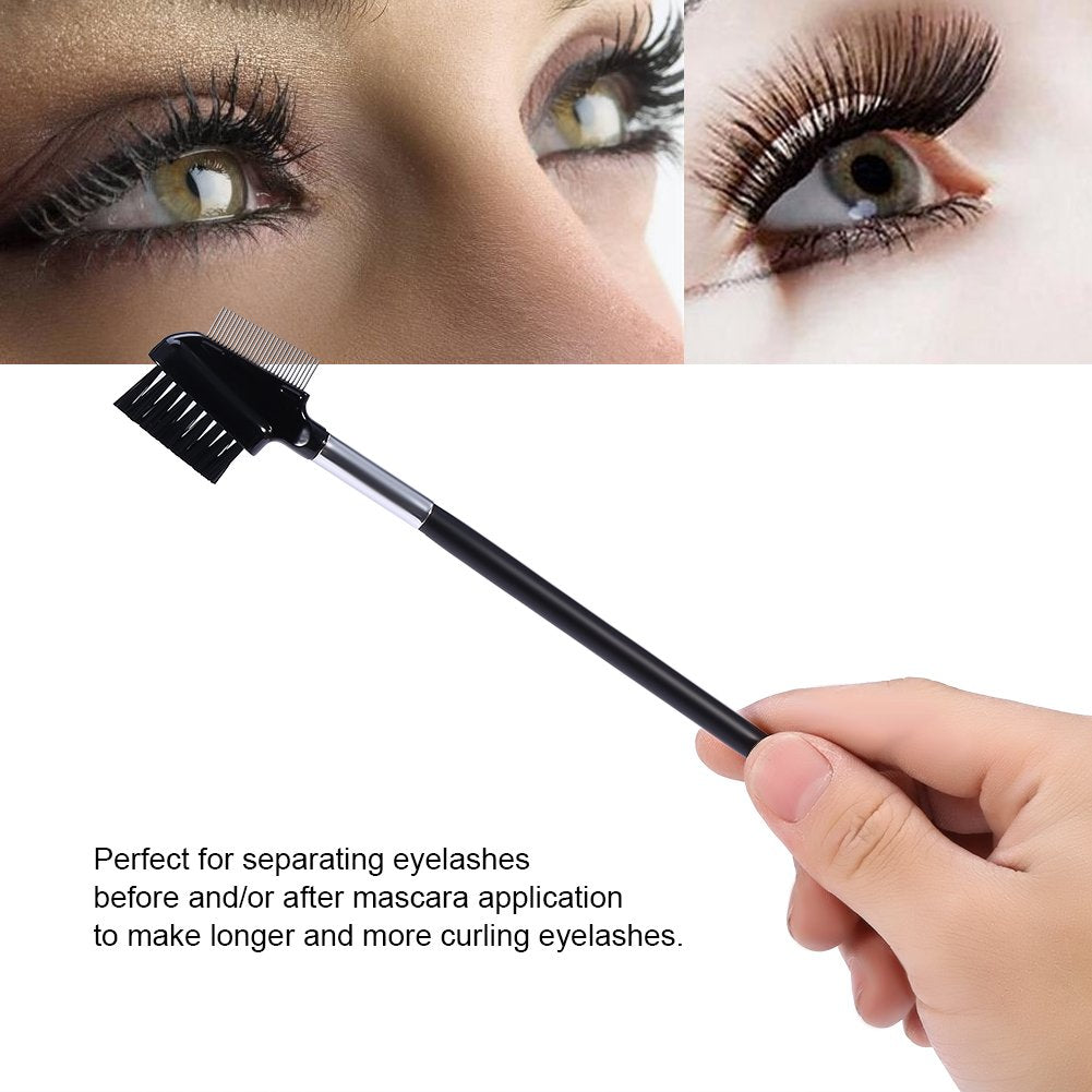 Eyebrow Brush, Stainless Steel Eyebrow Eyelash Comb Brush Eyelash Extension Cosmetic Makeup Tool Eyebrow Eyelash for Women, Portable Eye Brow Lash