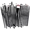 Makeup Brushes ZHIYE Make up Brush Set 20 PCs Professional Face Eyeliner for Foundation Blush Concealer Eyeshadow with Travel Black