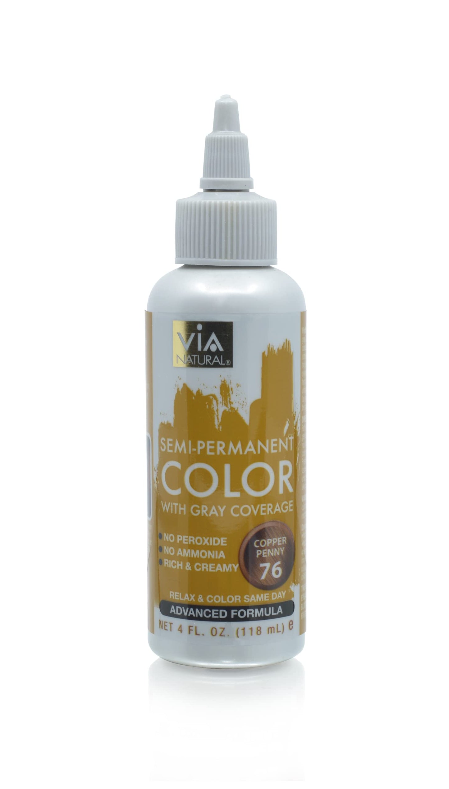 Via Natural Semi-Permanent Hair Color, 4oz - Copper Penny #76