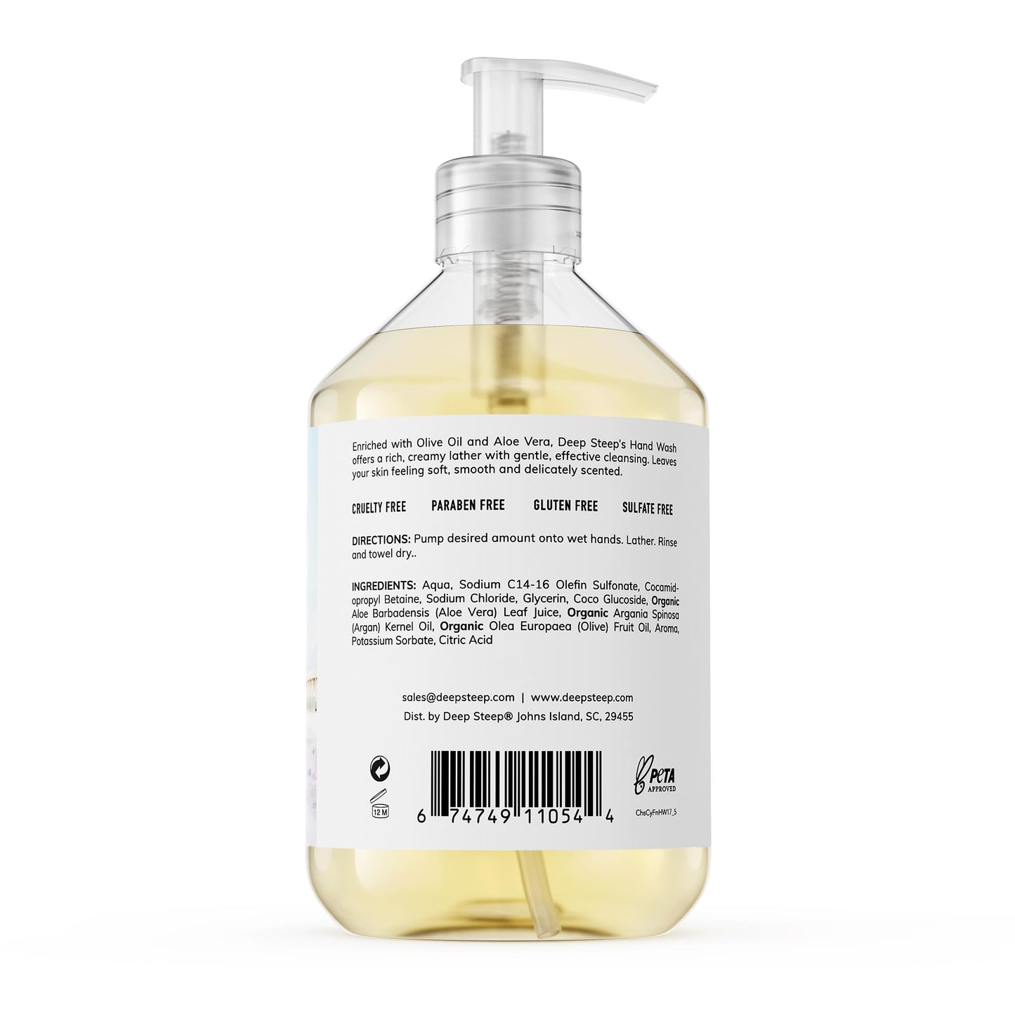 Deep Steep Liquid Hand Wash, 17.6 Ounces (Cypress Fennel)