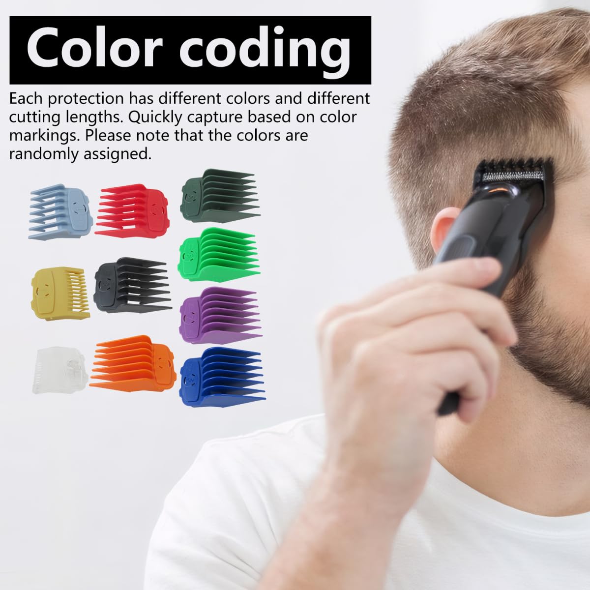US! 10-Pack Magetic Clipper Guards Set for Baby*liss Pro FX870/ FX825 Series, Color Coded Clipper Guides Replacement - Length: 1/16" to 1" Beauty and Personal Care YTXXDEUS