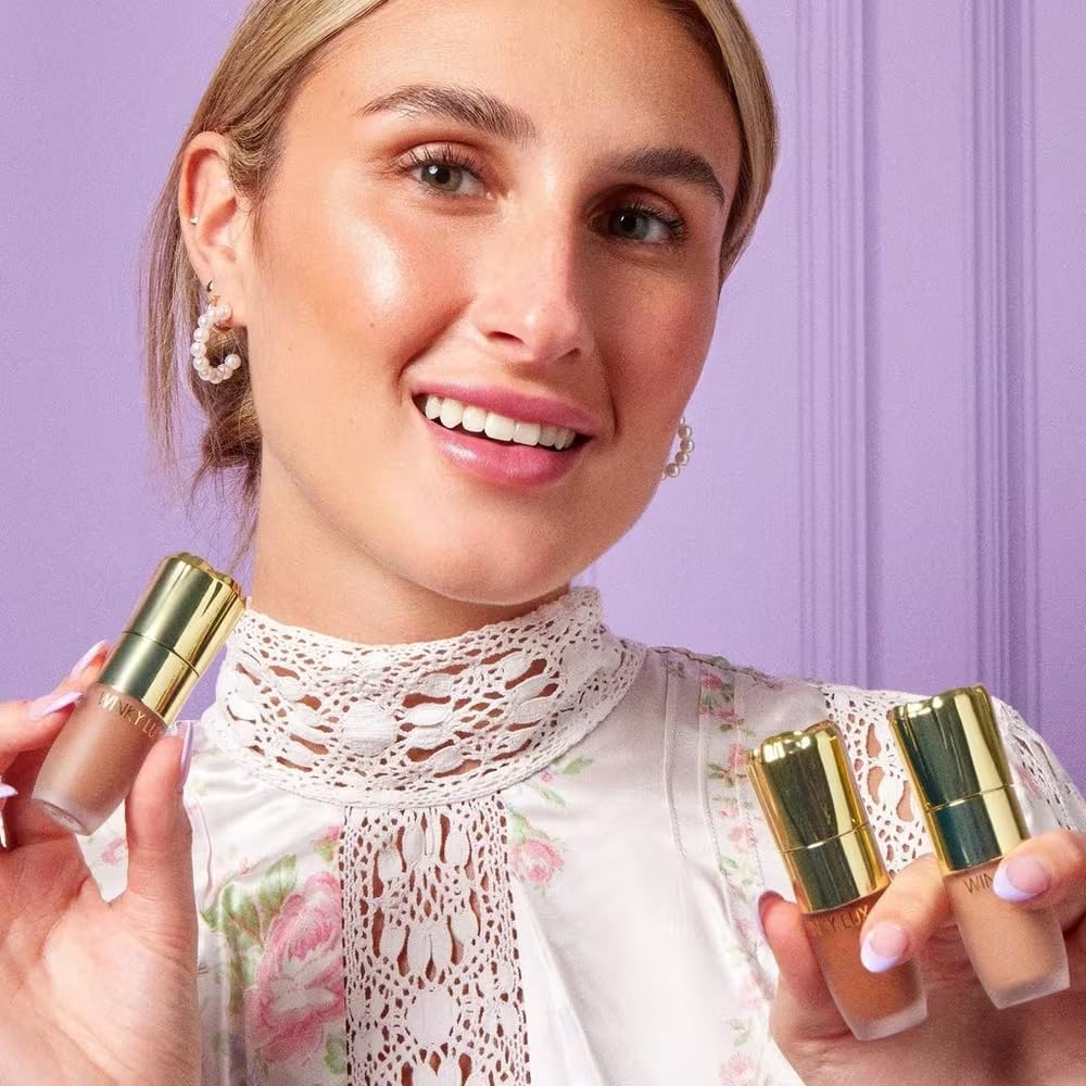 Winky Lux Cheeky Rose Liquid Sculpt - High Pigment Weightless Liquid Bronzer & Contour, Effortlessly Blendable, Lightweight Velvet Finish, Long