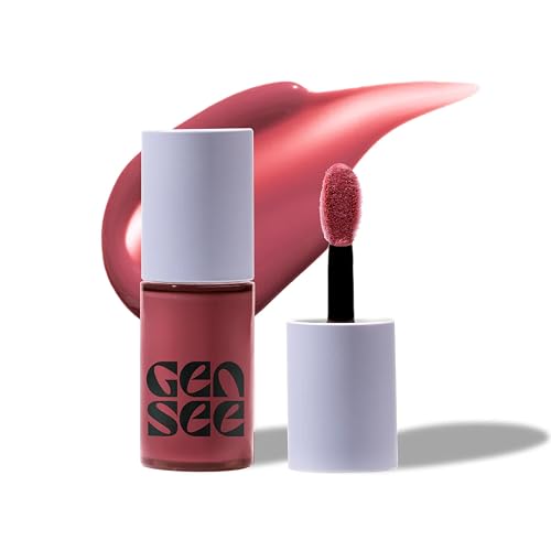 GEN SEE Seriously Jelly 24H Hydrating Lip Color, Staycation - High Shine Sheer Cushion Gloss Tint with Hyaluronic Complex, Vegan Cruelty-Free, Made in
