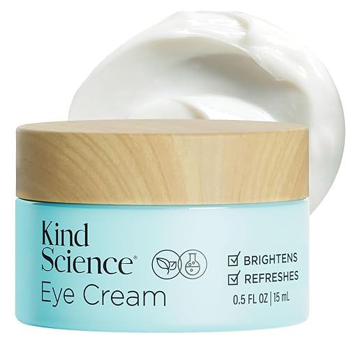 Kind Science by Ellen DeGeneres Eye Cream - Under Eye Cream for Wrinkles Noticably Smooths & Moisturizes - Anti Aging with Hyaluronuic Acid, Vitamin C