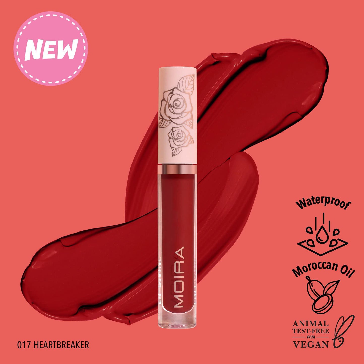Moira Lip Divine Liquid Lipstick (017, Heartbreaker)