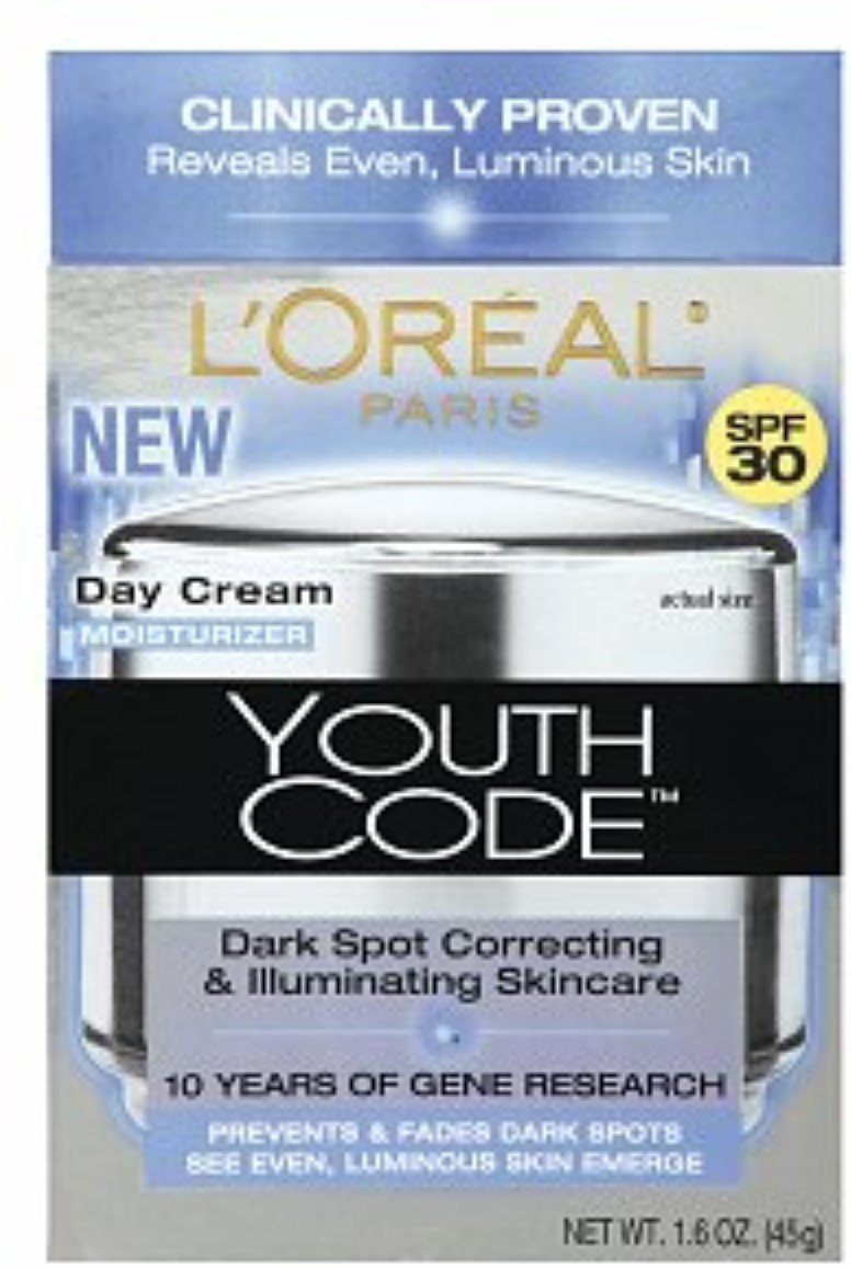 L'Oreal Paris Youth Code Dark Spot Correcting & Illuminating Skincare Day Cream Moisturizer (Pack of 2)