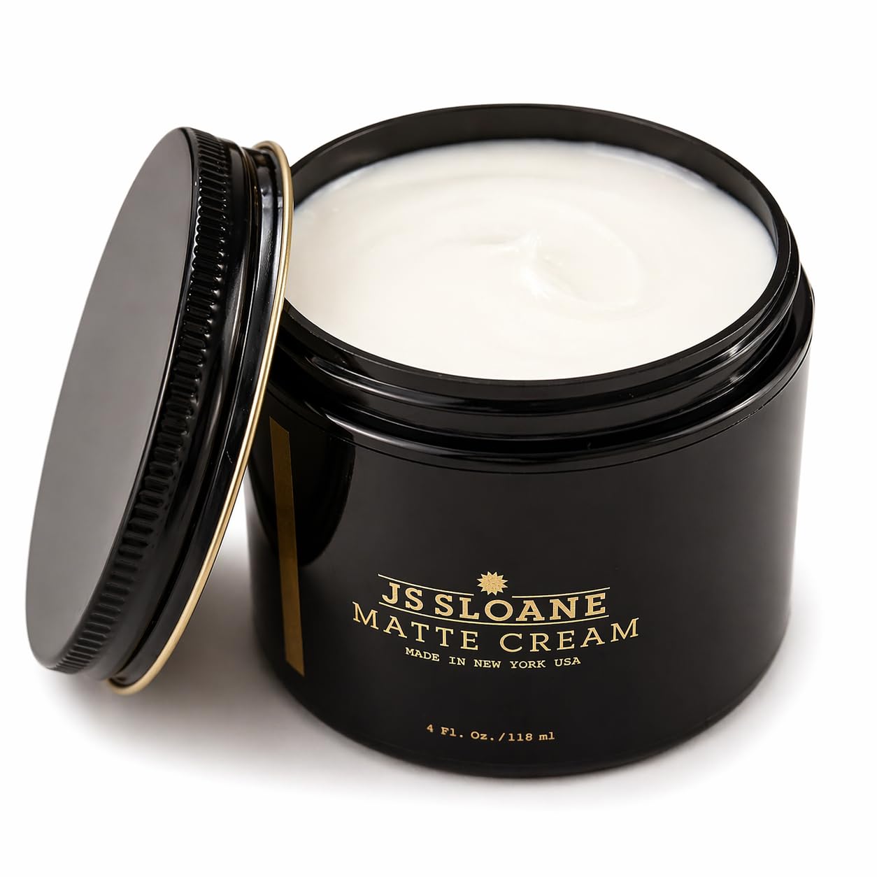 JS Sloane Matte Cream for Men - Water-Soluble Hair Styling Cream, Natural Matte Finish, Light to Medium Hold, Texturizing Grooming Product