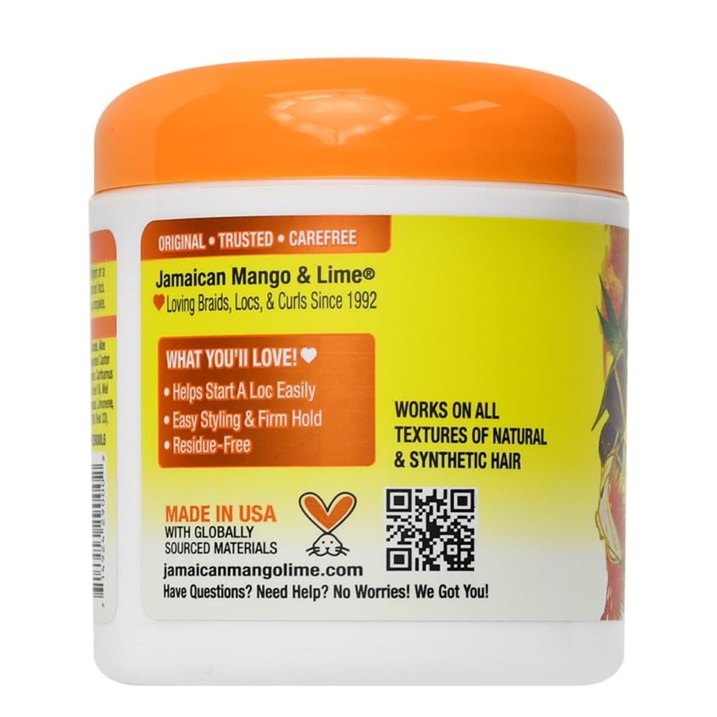 Jamaican Mango & Lime Love Your Locs Start-A-Loc Gel - Extra Hold & Shine for Locs, Twists & Braids - Long-Lasting Styling for Natural Hair