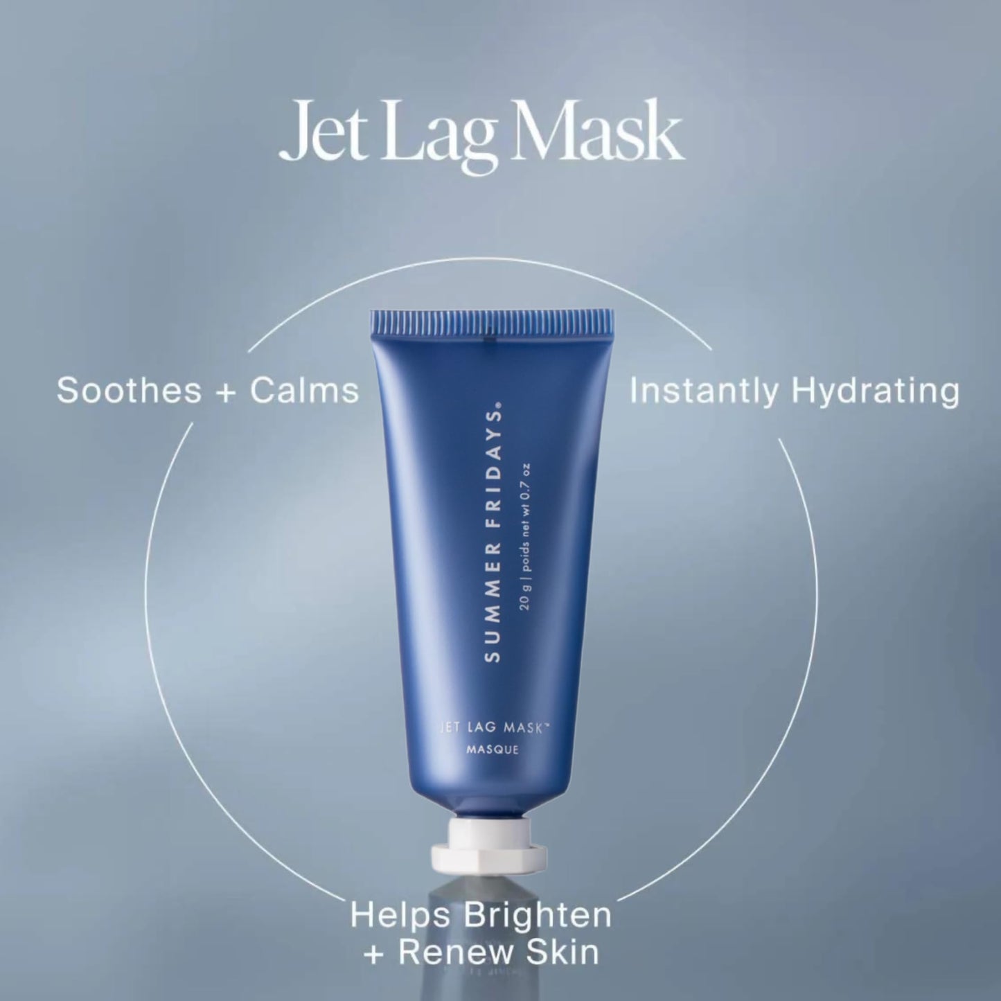 Summer Fridays Jet Lag™ Essentials - Mini Hydrating Skin Care Set With Jet Lag™ Mask, Eye Patches, Deep Hydration Face Serum & Hydration Mist - Travel