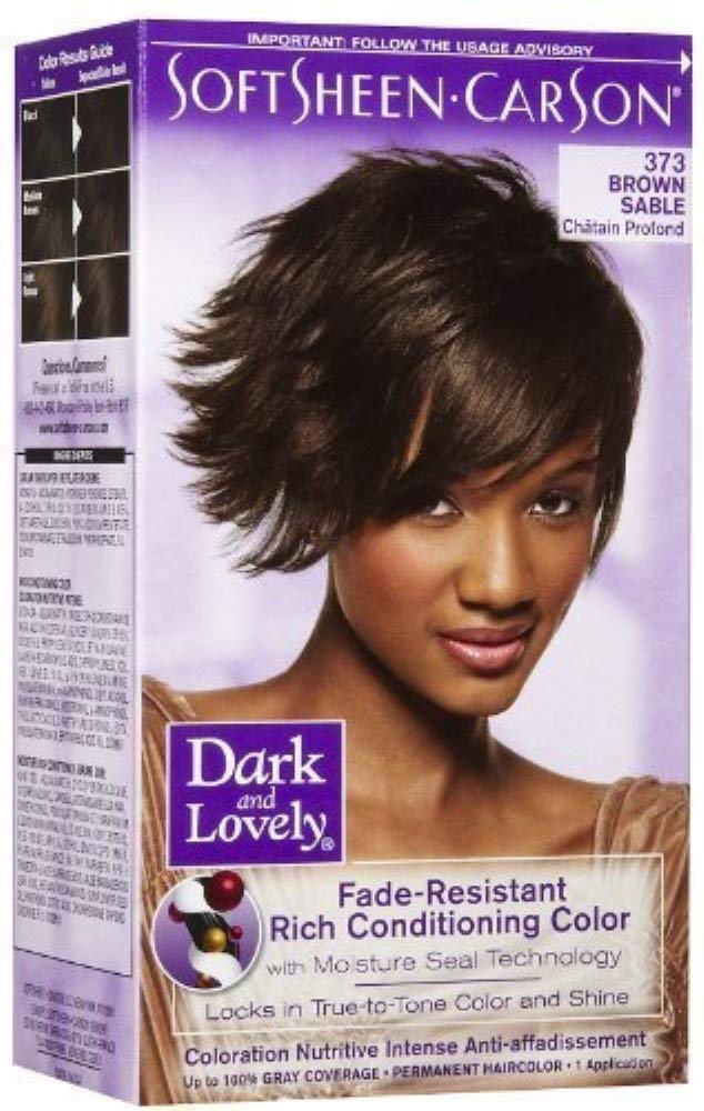 Dark and Lovely Fade Resistant Rich Conditioning Color, No. 373, Brown Sable, 1 ea (Pack of 7)