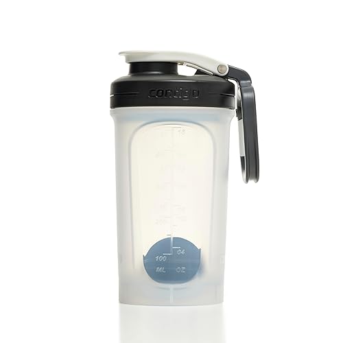 Contigo Shake & Go 2.0 Protein Shaker Bottle with Mixer Ball | Large BPA Free Blender | Ideal for Protein Powder, Nutrition Shakes or Smoothies |Leak…