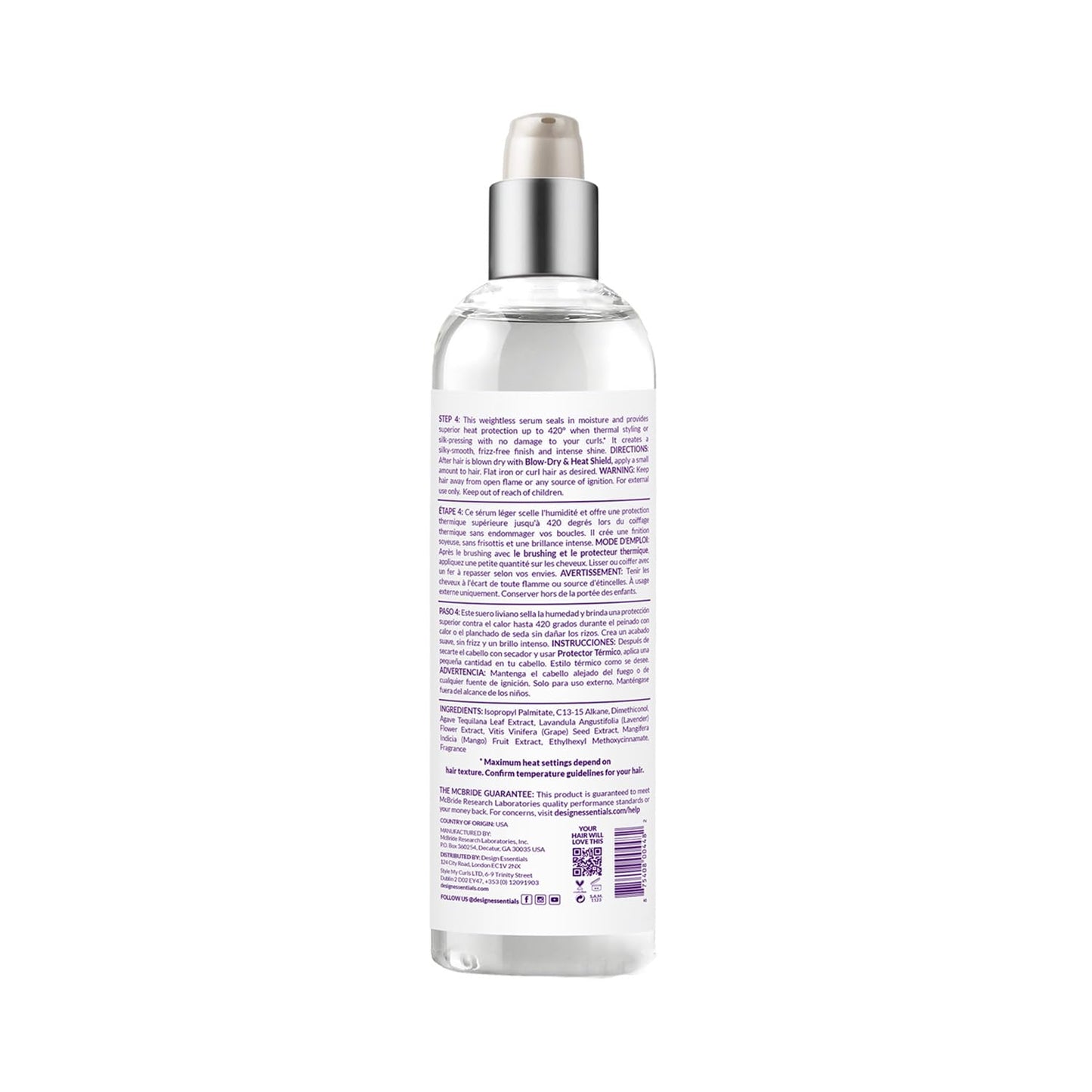 Design Essentials Natural Agave & Lavender, 4 Fl Oz