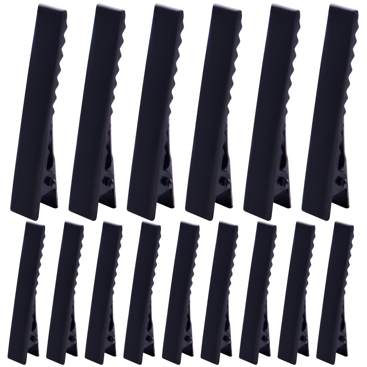 100pcs Metal Alligator Hair Clips Flat Top with Teeth Single Prong Hairpins Sectioning Hairdressing Salon Clips for Women Girls Hairbow DIY Art Craft