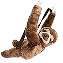 Plush Animal Childrens Travel and Adventure Backpack Bag - Sloth