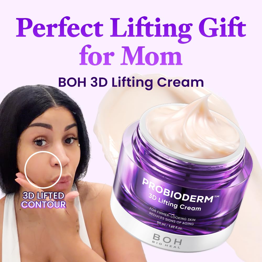 BIOHEAL BOH Probioderm 3D Lifting Cream 1.7 fl oz - Cardi B's Advanced Korean Facial Night Cream with 17-Peptide Complex & Probioderm for Face Beauty and Personal Care BIOHEAL BOH