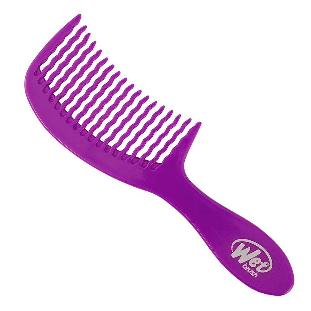 Wet Brush Detangling Comb, Purple - Wide Tooth Hair Detangler with WaveTooth Design that Gently and Glides Through Tangles - Brush Throough Beauty and Personal Care Wet Brush Default Title