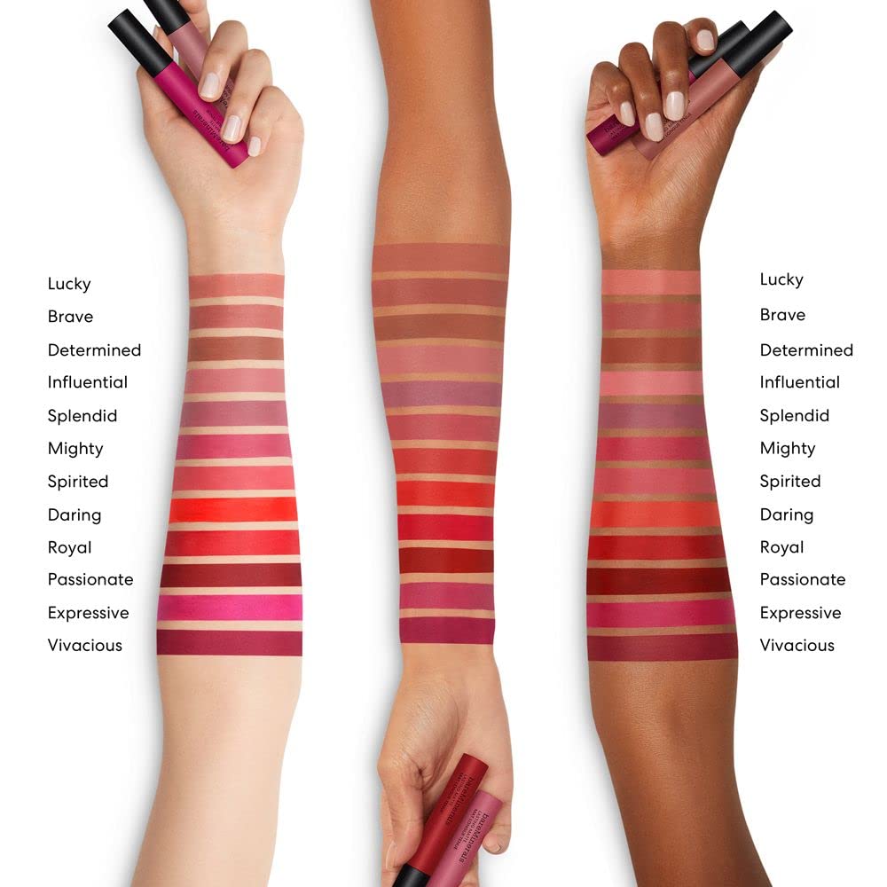 bareMinerals Mineralist Lasting Matte Liquid Lipstick for Women, Velvet Matte Finish, All-Day Wear, Weightless, Non-Drying Formula, Talc-Free Lipstick, Vegan, Cruelty-Free & Dermatologist-Tested