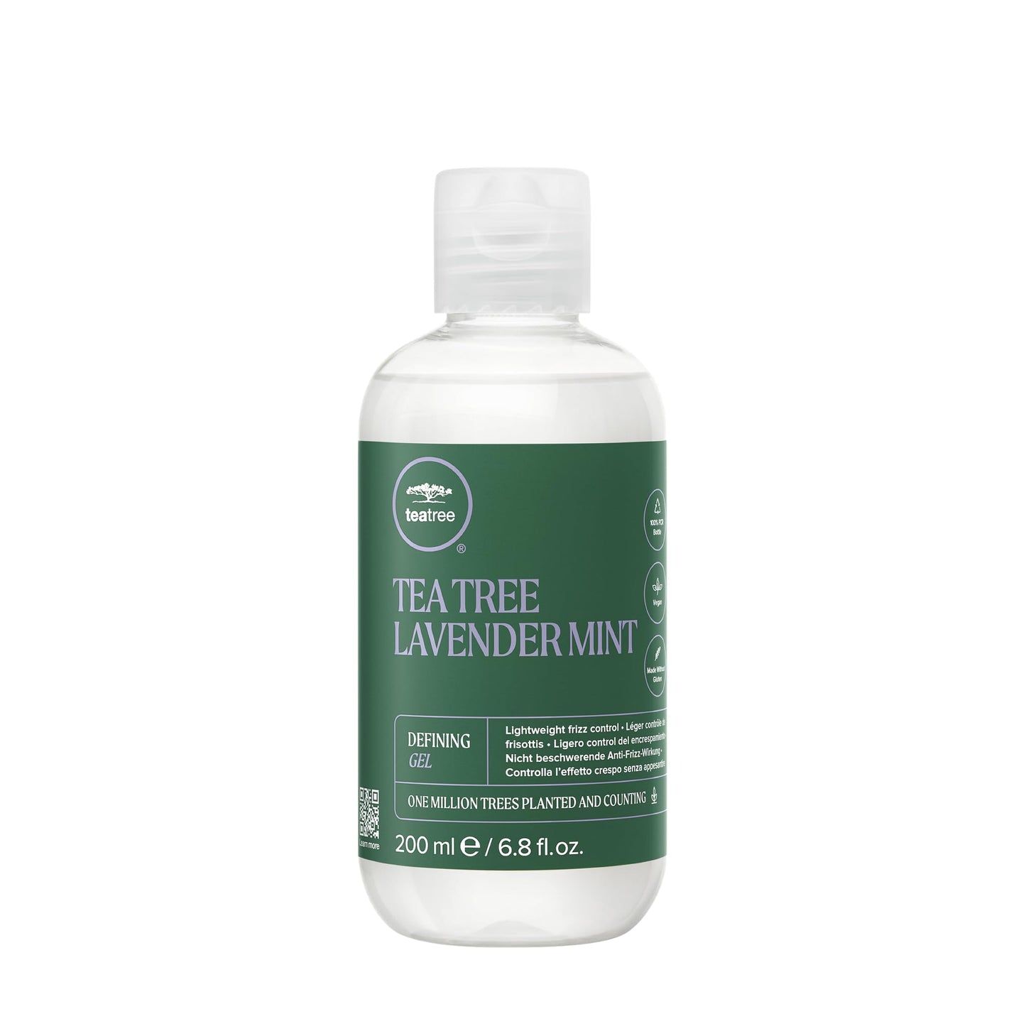 Tea Tree Lavender Mint Defining Gel, Lightweight Frizz Control, For Coarse, Curly + Dry Hair, 6.8 fl. oz
