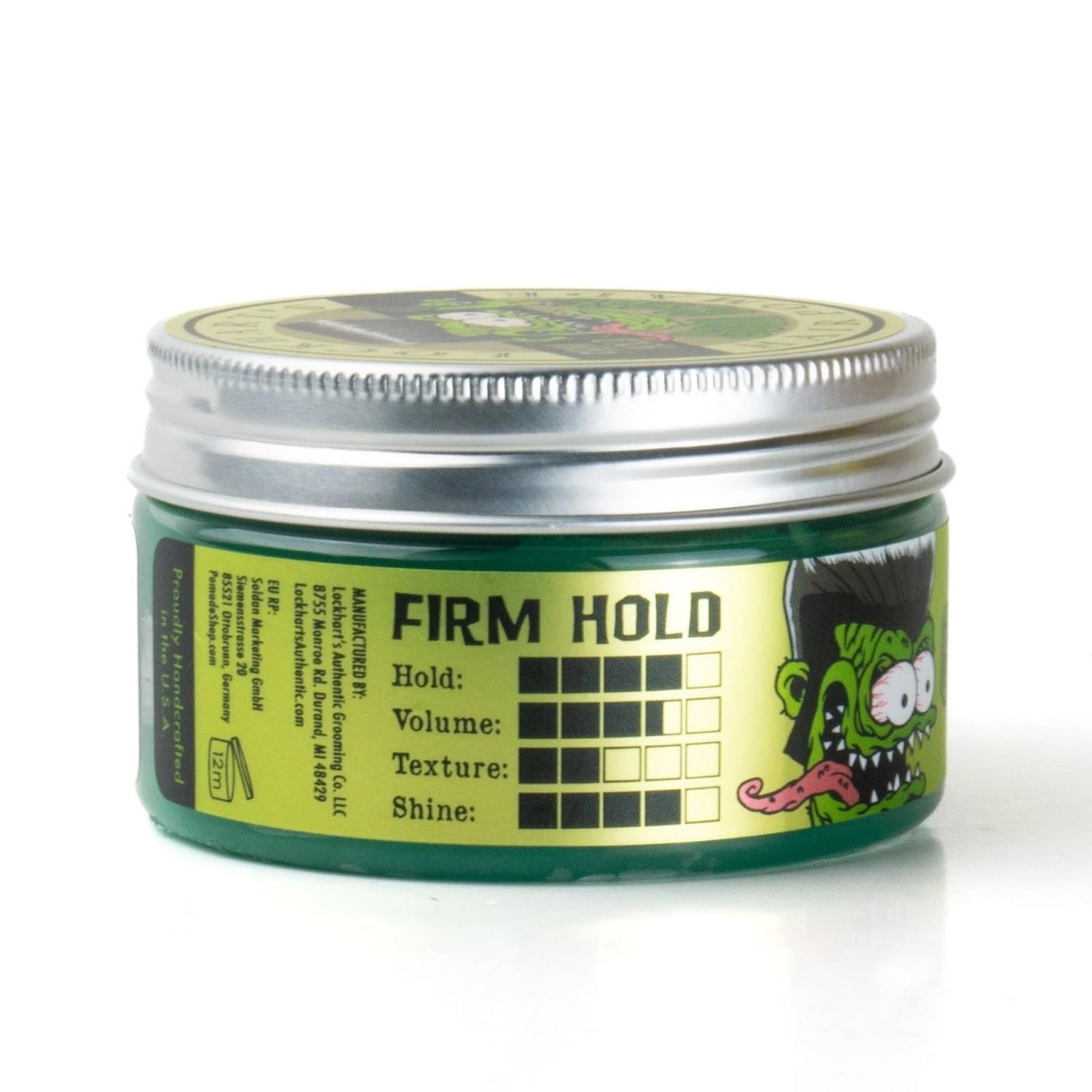 LOCKHART'S Hand Crafted Cinnamon Sandalwood Goon Grease Hair Pomade Heavy Hold 3.4 oz