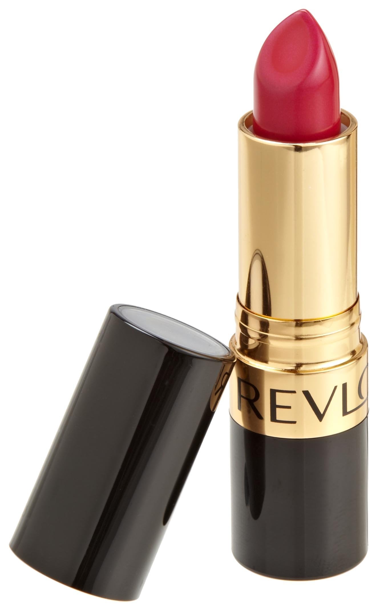 Revlon Super Lustrous Lipstick with Vitamin E and Avocado Oil, Pearl Lipstick in Pink, 657 Fuchsia Fusion, 0.15 oz (Pack of 2)
