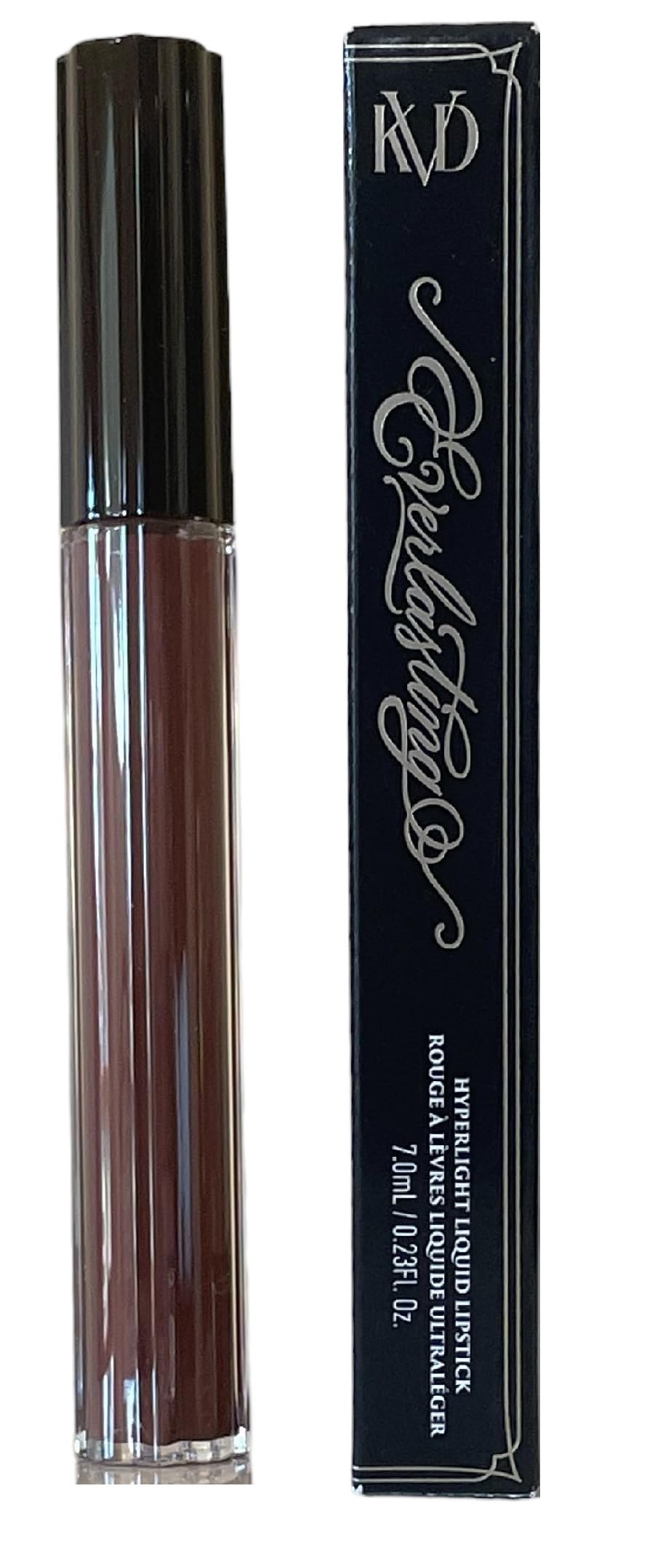 KVD Everlasting Hyperlight Liquid Lipstick - Night Heron - Reddish Brown, Transfer?Proof Matte, Lightweight All?Day Wear, Non?Drying, Vegan &