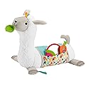 Fisher-Price Baby Toy Grow-with-Me Tummy Time Llama Wedge Support with Mirror, Teether & Rattle for Developmental Play Newborns Ages 0+ Months