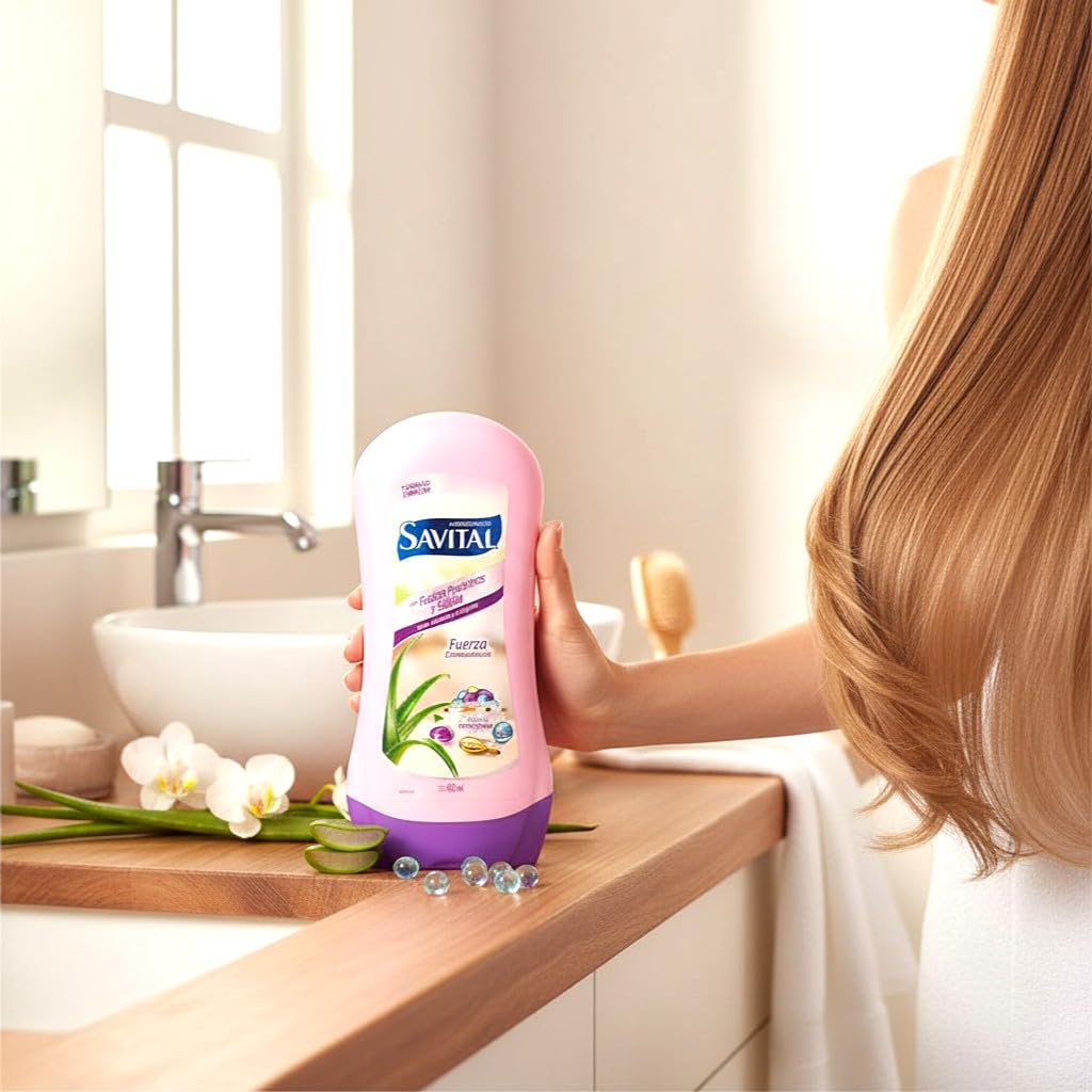 Savital Shampoo and Conditioner Set with Hyaluronic Complex and Aloe - Hydrating Daily Hair Care Duo for Soft, Smooth Hair