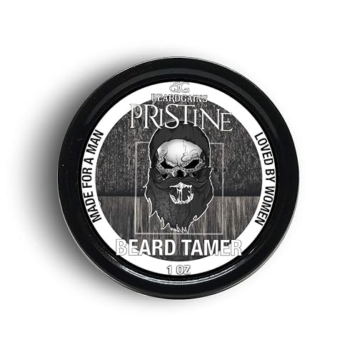Beard Gains Organic Beard Tamer Tinted Wax: shape, style & groom facial hair with natural hold. Easy wash-out, all-day control. For all beard types