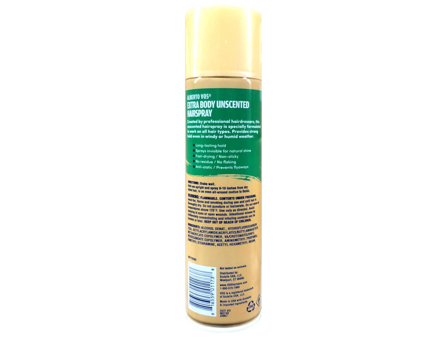 Vo5 Hs Aero Unscented H-T Size 8.5z Vo5 Hairspray Unscented Aerosal H-T-H 8.5oz