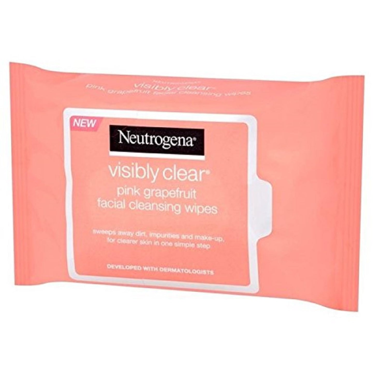 Neutrogena Oil Free Facial Cleansing Makeup Wipes, Disposable Acne Face Towelettes to Remove Dirt, Oil and Makeup for Acne Prone Skin, Pink