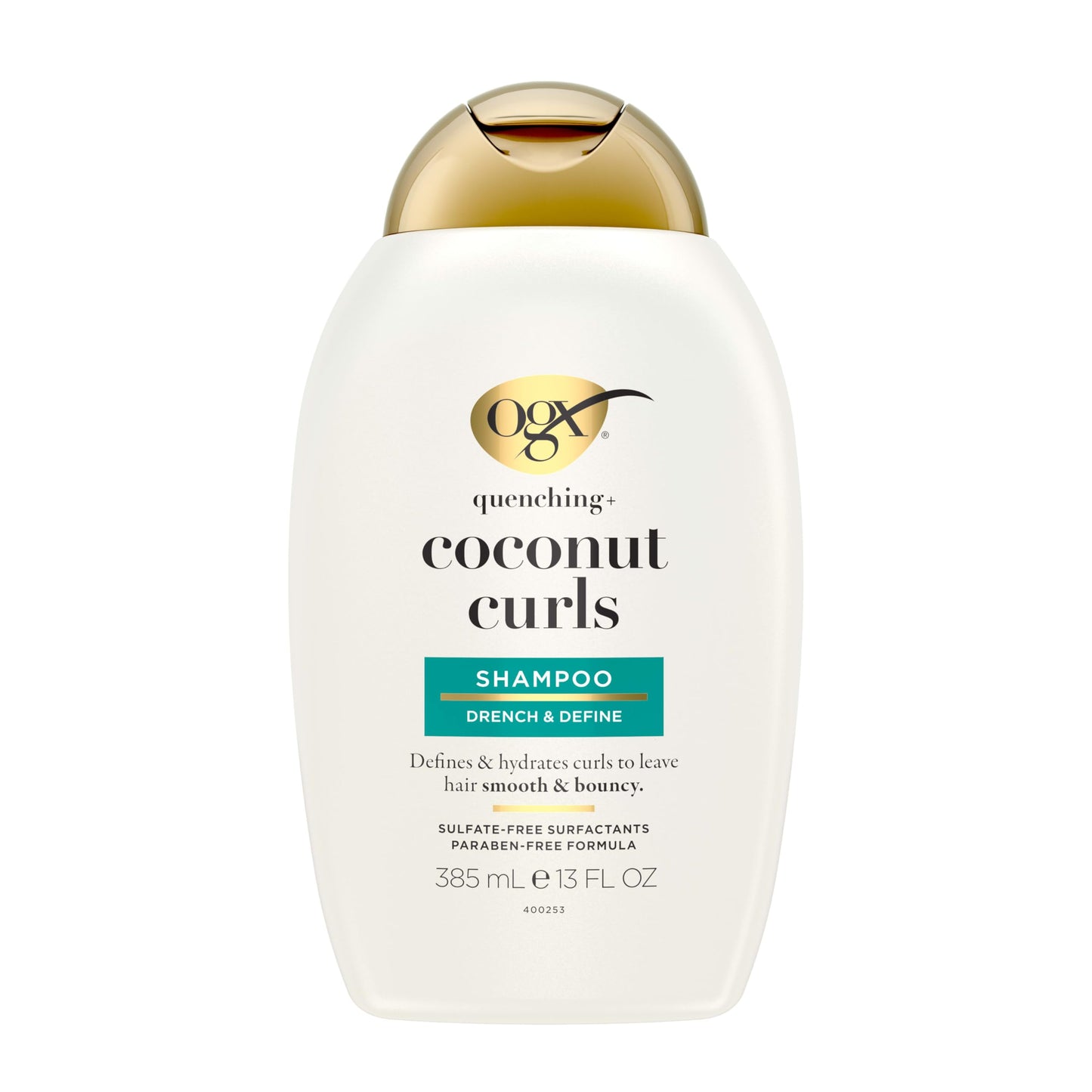 OGX Quenching + Coconut, Curl-Defining Shampoo, Hydrating & Nourishing Curly Hair Shampoo with Coconut Oil, Citrus Oil & Honey, Paraben, Sulfate-Free Beauty and Personal Care OGX