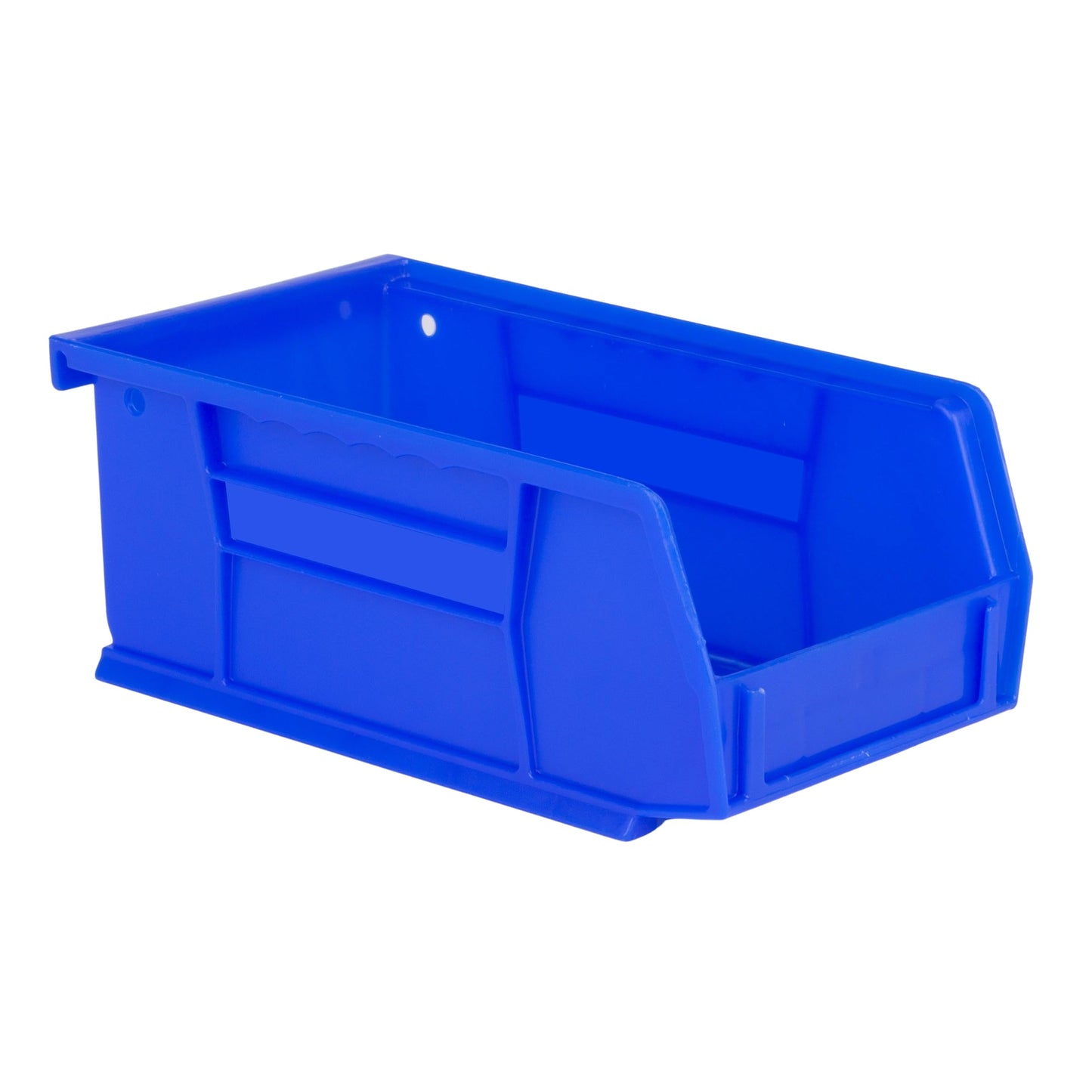 Hudson Exchange 7-1/2" x 4" x 3" Plastic Stackable Storage Bin and Hanging Container (Blue, 1 Pack)