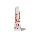 Blossom Lip Gloss Tubes, Strawberry Scented Thick Clear High Shine Moisturizing Flower Lip Gel with Nourishing Jojoba Seed Oil, Infused with Real