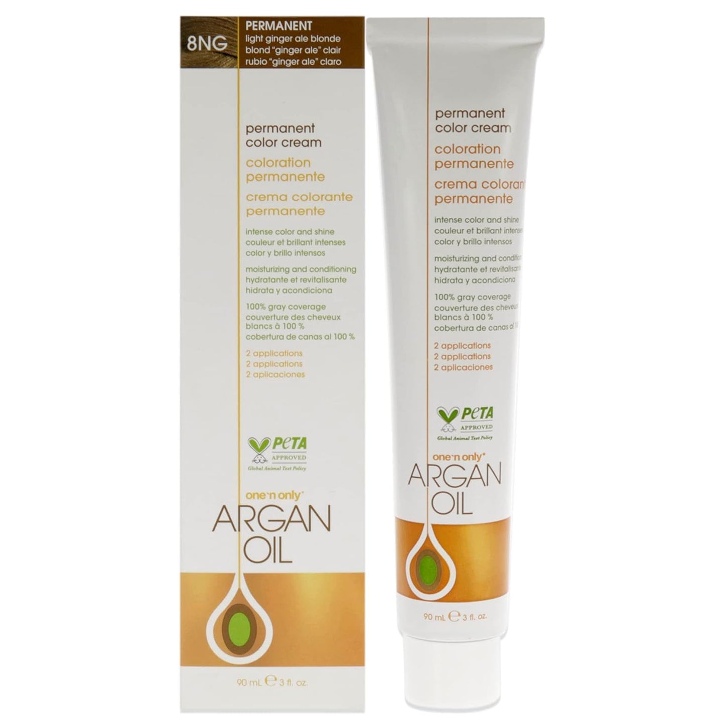One N' Only Permanent Hair Color - Permanent Hair Dye Made with Argan Oil - Delivers Rich, Accurate Tones with Gray Coverage - Improves Moisture