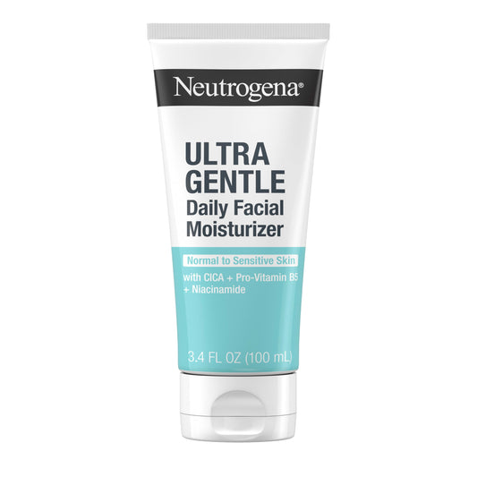 Neutrogena Fragrance Free Daily Facial Moisturizer, Face & Neck Moisturizer for Sensitive Skin with Vitamin B3, Pro-Vitamin B5 & Vitamin E Supports