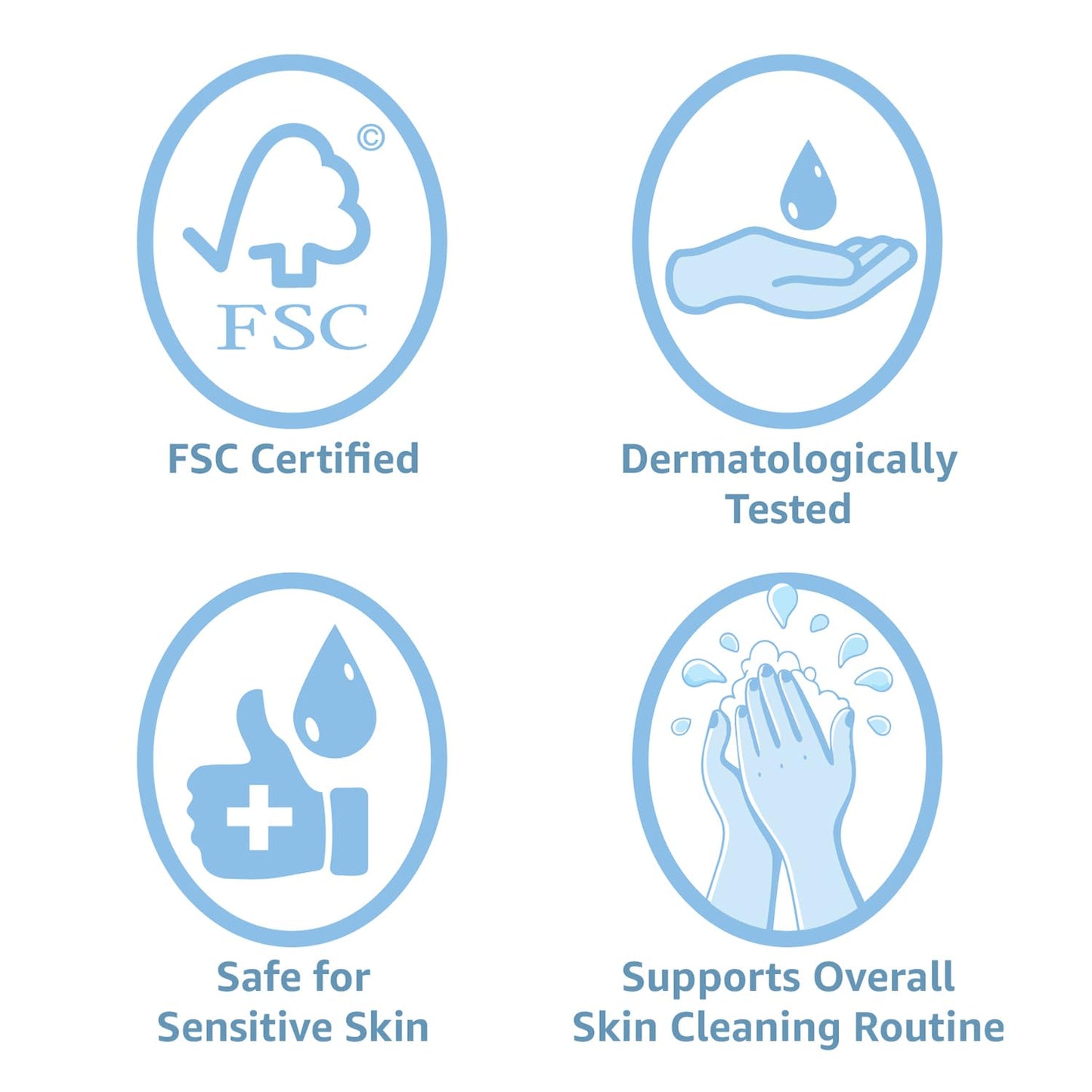 Amazon Essentials XL Dry Face Towels, Ultra Soft, Disposable, Dermatologically Tested, 10 x 12 Inches, 50 Count, Pack of 1 Beauty and Personal Care Amazon Essentials