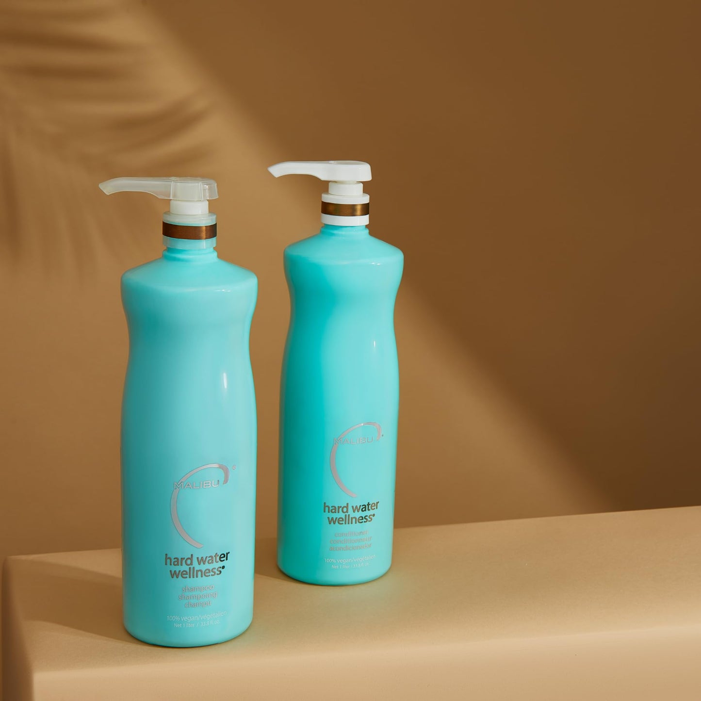 Malibu C Hard Water Wellness Shampoo and Conditioner Duo - Hydrating Hair Care for Shine & Manageability - Protects from Waterborne Elements That