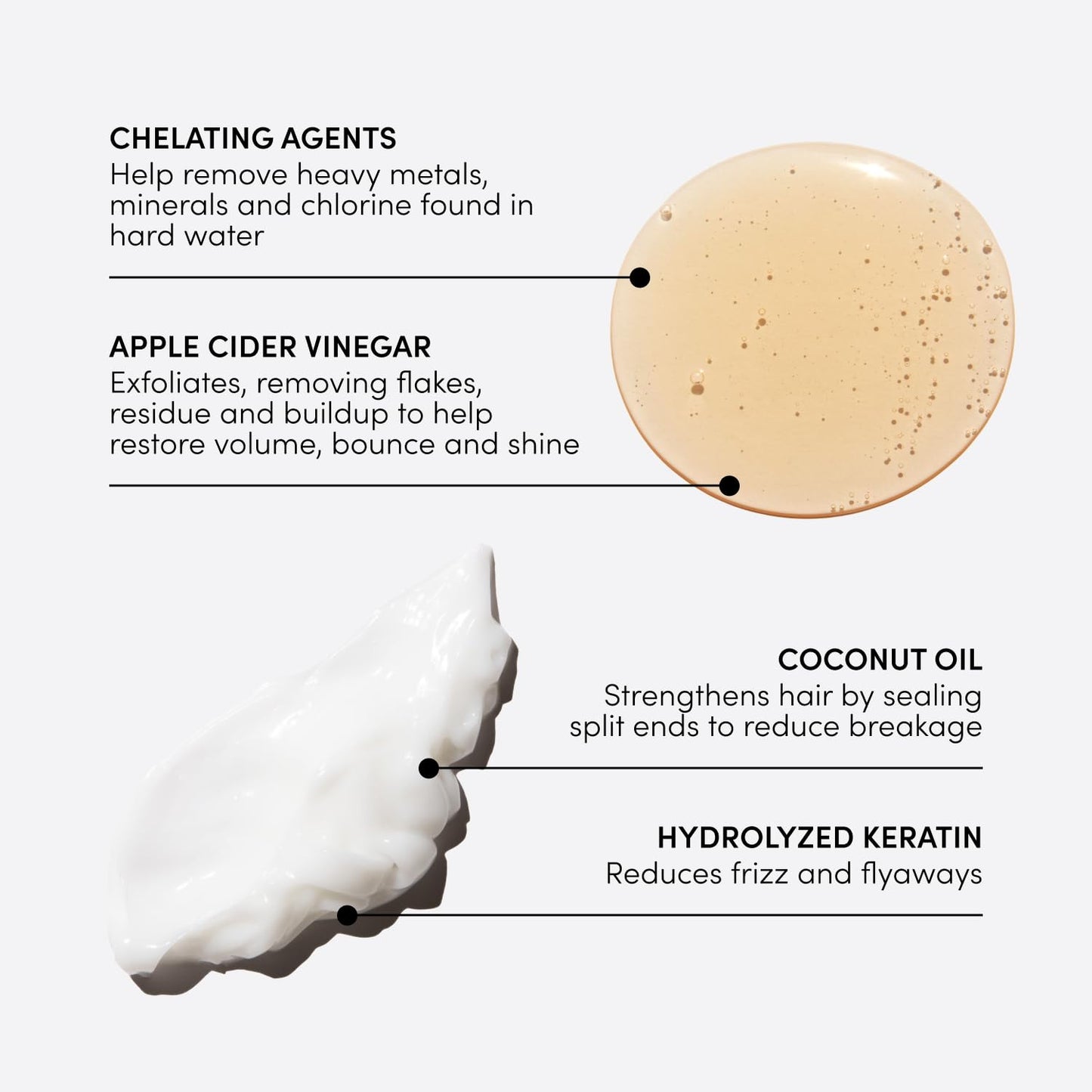 OUAI Detox Shampoo & Medium Hair Conditioner Bundle - Clarifying Shampoo for Build Up, Dirt, Oil, Product and Hard Water & Hydrating Conditioner