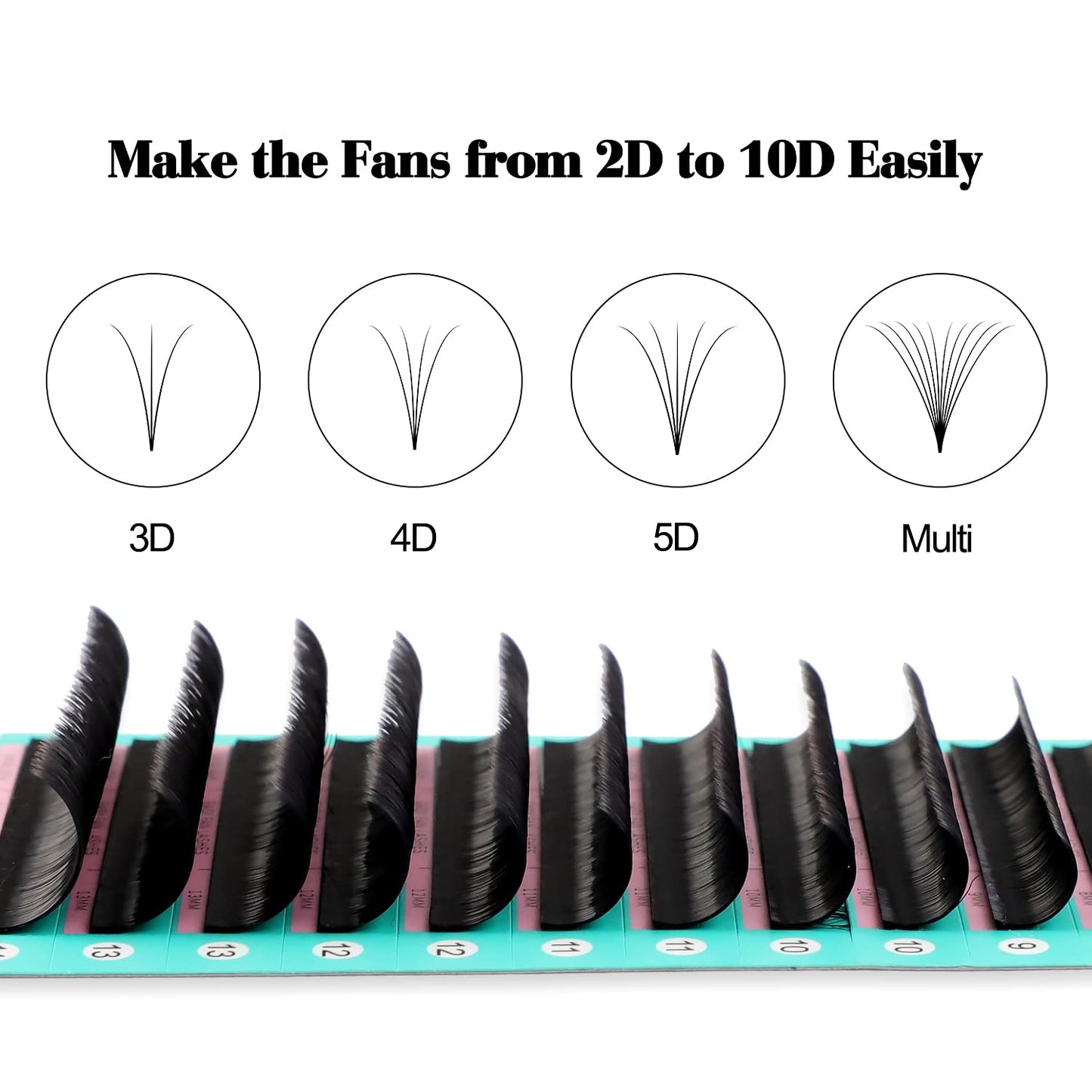 Eyelash Extension Supplies CC Curl 0.03 Rapid Volume Lash Extensions Easy Fan 3D 4D 5D 6D 7D 10D Automatic Blooming Flower Lashes Self Fanning Lashes Beauty and Personal Care VAVALASH