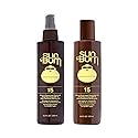 Sun Bum Sun Bum Browning Lotion and Spf 15 Tanning Oil Vegan and Reef Friendly (octinoxate & Oxybenzone Free) Sun Tanning Cream and Oil With Aloe Vera