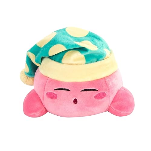 Club Mocchi Mocchi Kirby Plush - Sleeping Kirby Plushie - Easter Basket Stuffers - Squishy Plush - 6 Inch