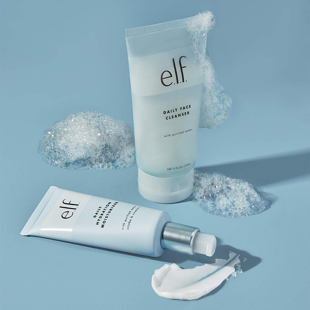 e.l.f. Daily Face Cleanser, Lightweight, Hydrating, Skin-Brightening, Removes Dirt, Impurities and Makeup, Cleanses, Moisturizes, Gentle, Effective