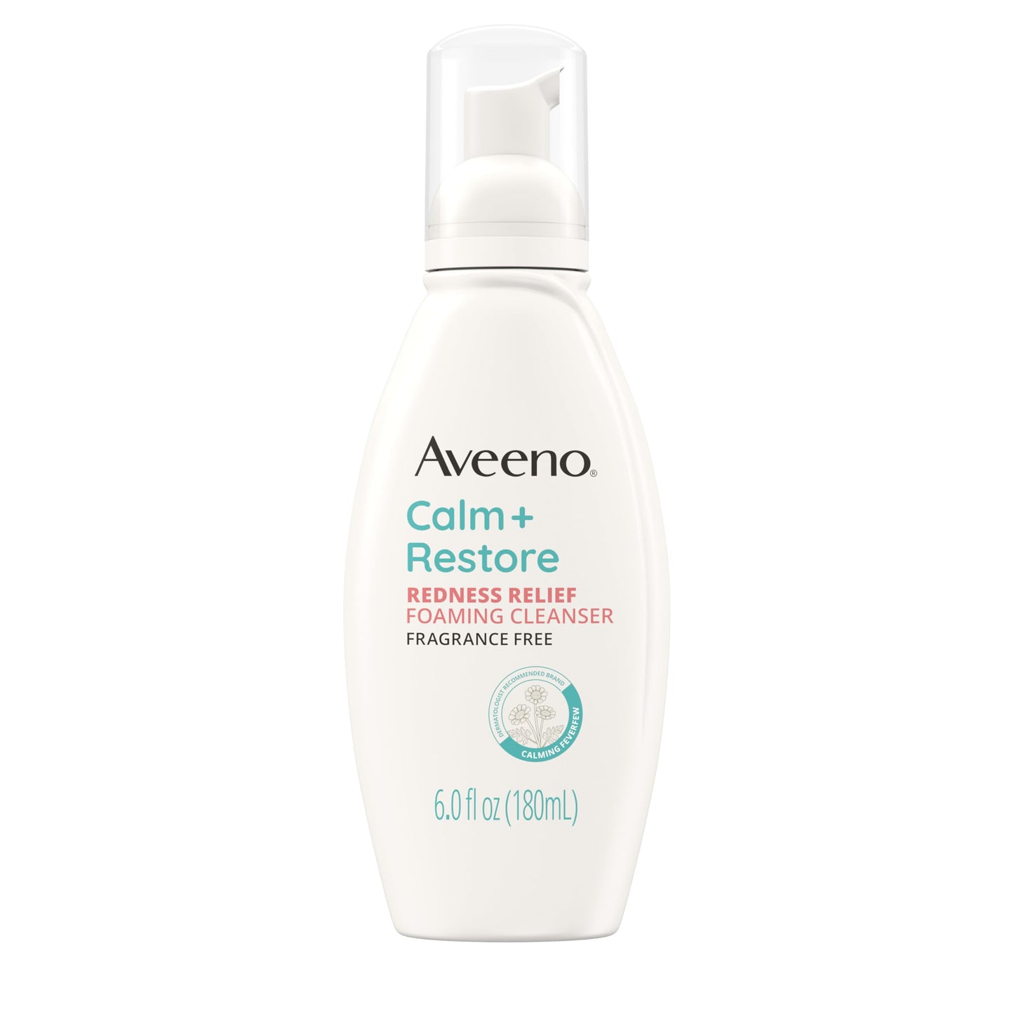 Aveeno Calm + Restore Redness Relief Foaming Cleanser, Daily Facial Cleanser With Calming Feverfew to Help Reduce the Appearance of Redness Beauty and Personal Care Aveeno