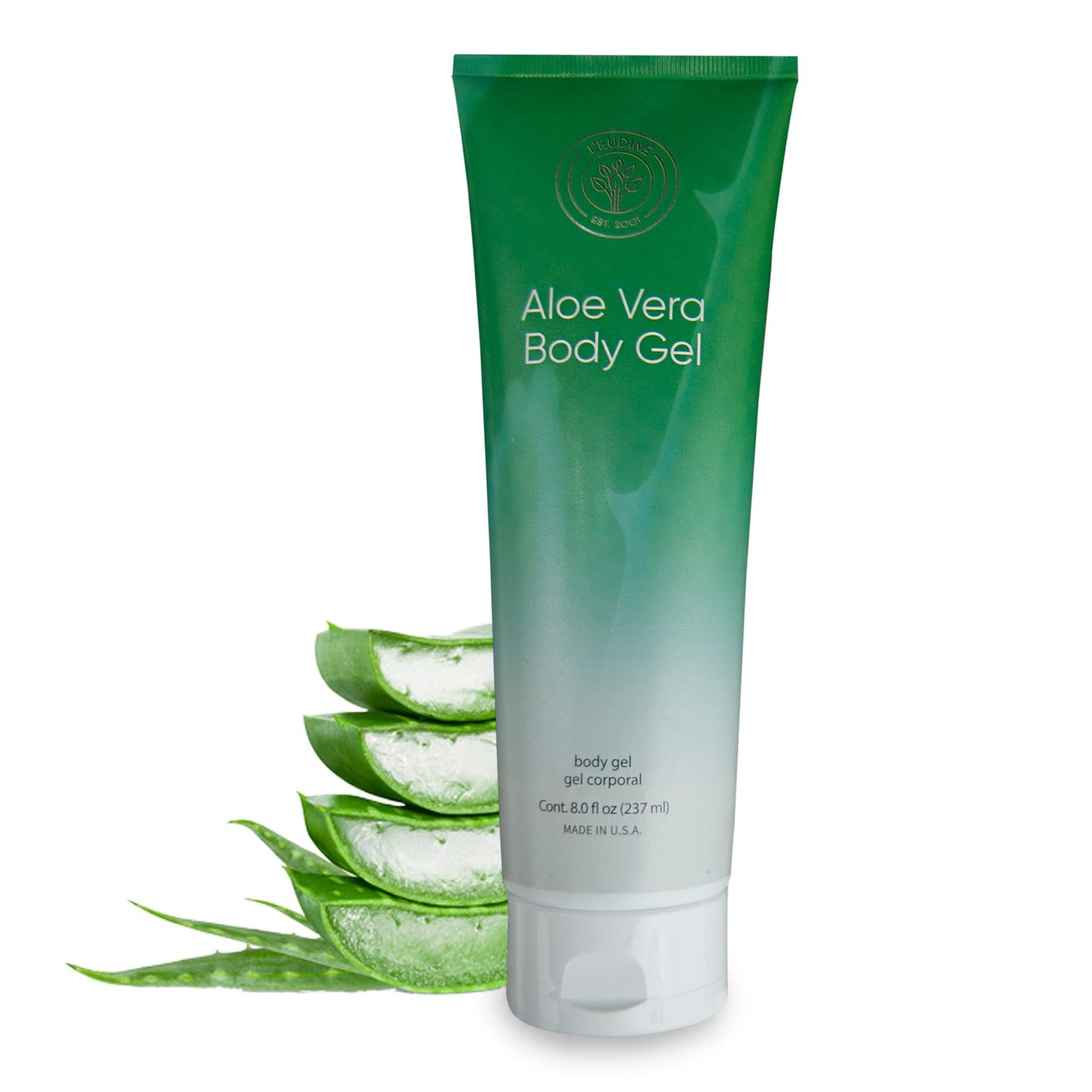 L’EUDINE Aloe Vera Gel - Pack of 3 - 8Fl Oz Aloe Vera Lotion - Premium Aloe Vera for Hair, Face and Body - Rich in Nutrients and Vitamins - Ideal