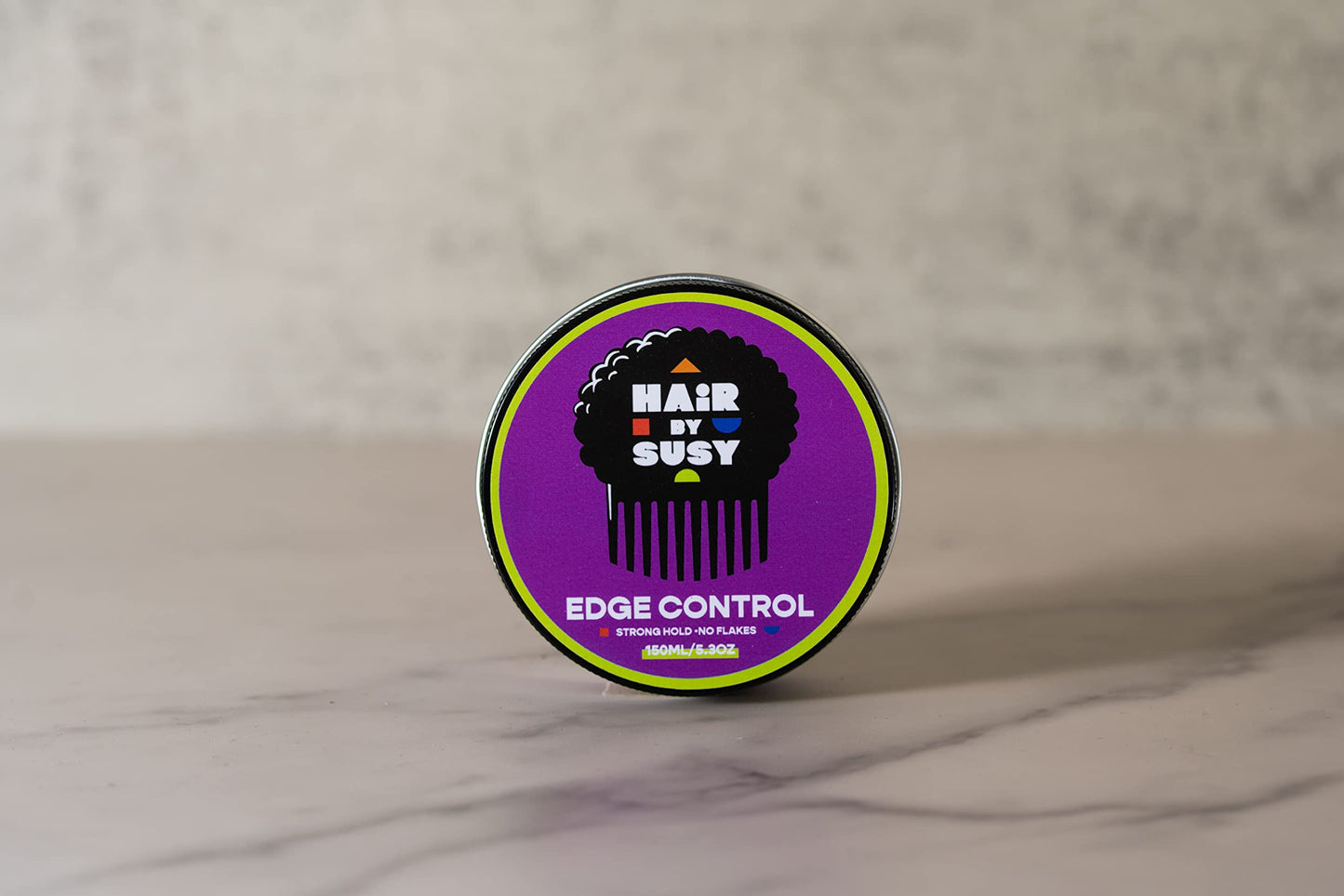 HAIR BY SUSY Edge Control - Extreme Hold, Grape Smell, No Flaking, No Residue, Great for 4C Hair and all types of hair, 5.3oz