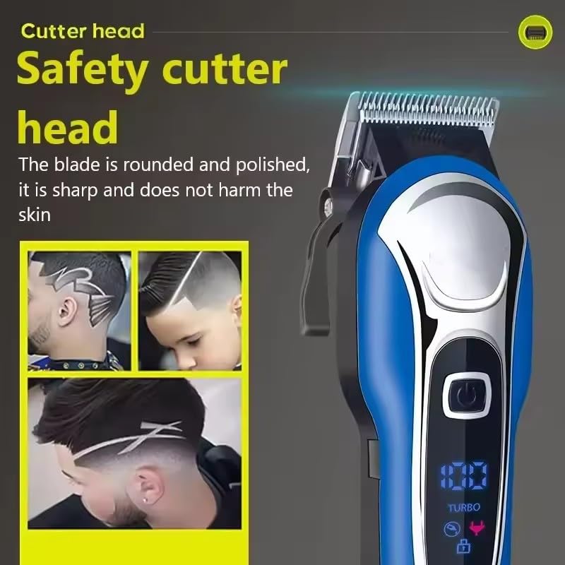 QDKVTNDJZ Professional Hair Clippers and Trimmers Set, Cordless Barber for Cutting Kit (Electric Razor Shavers & Beard/Hair Trimmer Haircut Kit) Beauty and Personal Care QDKVTNDJZ