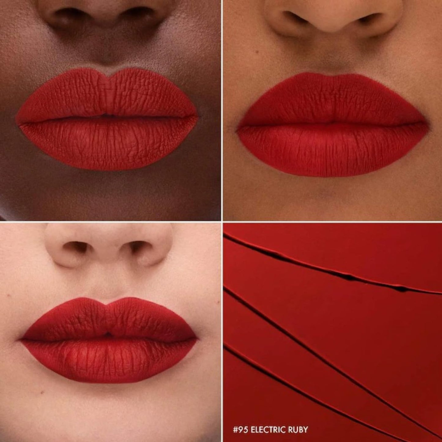 SEPHORA Collection Cream Lip Stain - 95 Electric Ruby (matte electric red), 5 mL / 0.16 fl oz